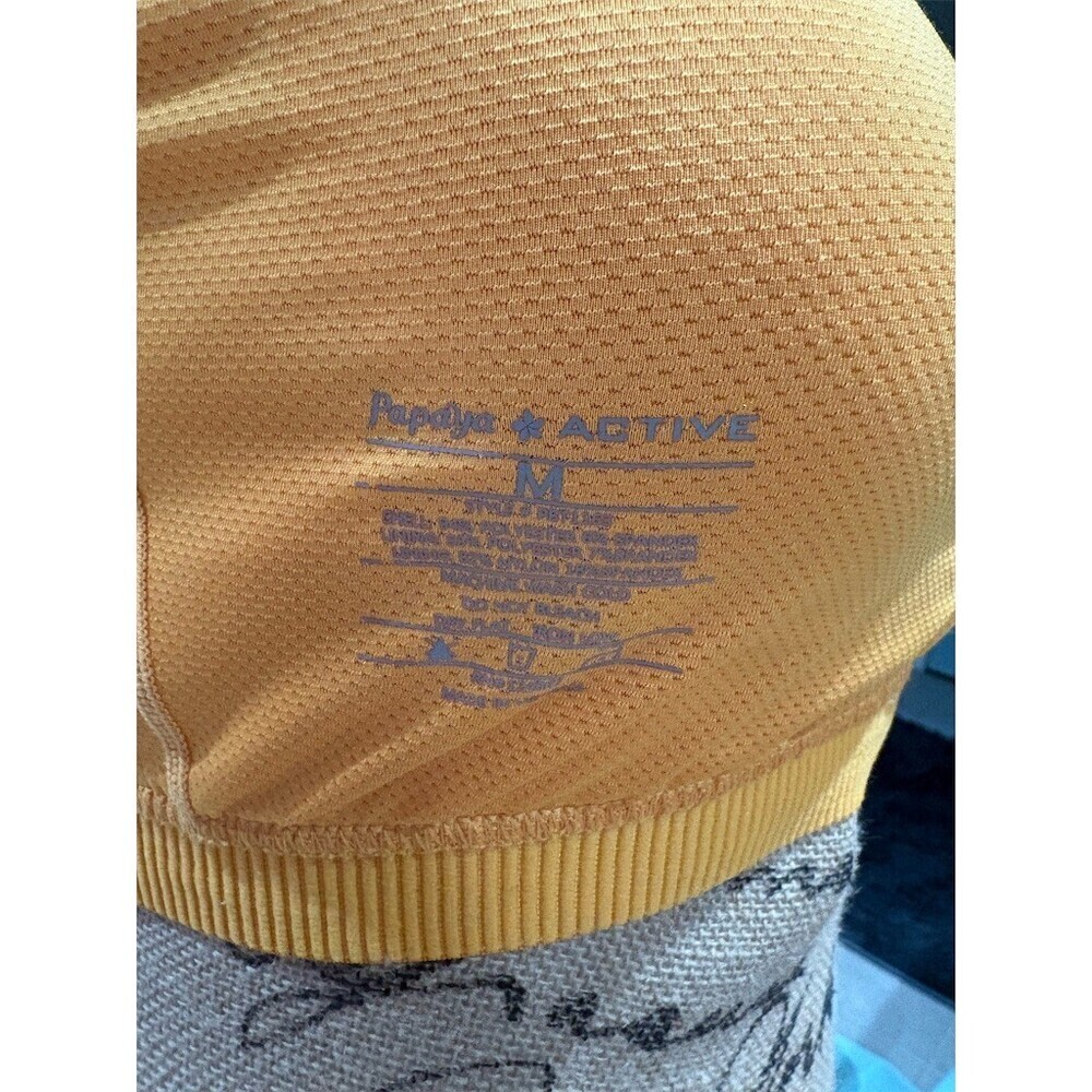 Papaya Active Sports Bra Womens M Orange Racerback Mesh Back Removable - Picture 4 of 7